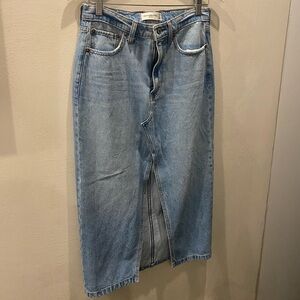 Abercrombie & Fitch Long Denim Skirt